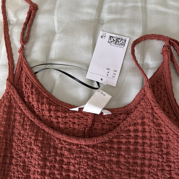 H&M viral crinkle maxi dress bodycon NWT - Picture 2 of 2